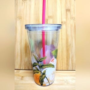Kate Spade 20 oz. Tumbler with reusable straw.
